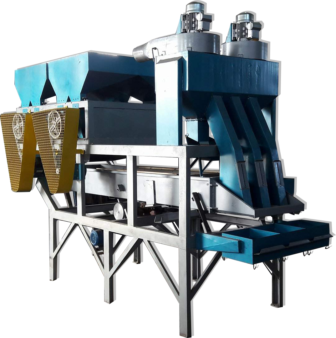 Machine de décorticage de tamisage et triage d'amande
